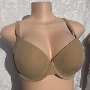 SKIMS Fits Everybody Lace T-Shirt Bra 34DDD Clay New w tags
